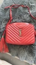 Saint Laurent — Saint Laurent Lou Chevron With Hardware Crossbody — Handbag — resale