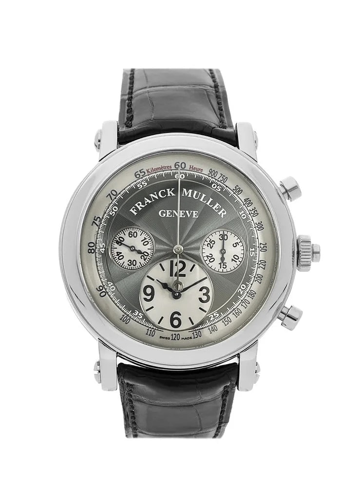 Worldofluxuryus — Franck Muller Vanguard Yachting Crongraph Rattrapante Stainless Steel — Watch — resale