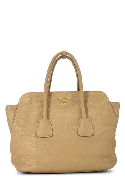 Prada — Vitello Daino Convertible Top Handle — Handbag — resale