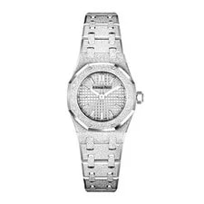 Audemars Piguet — Audemars Piguet Royal Oak 23MM Silver Index Hour Markers Dial White Gold — Watch — resale