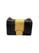 Chanel — Chanel LeBoy &Metallic Quilted Flap With Buckl — Handbag — resale