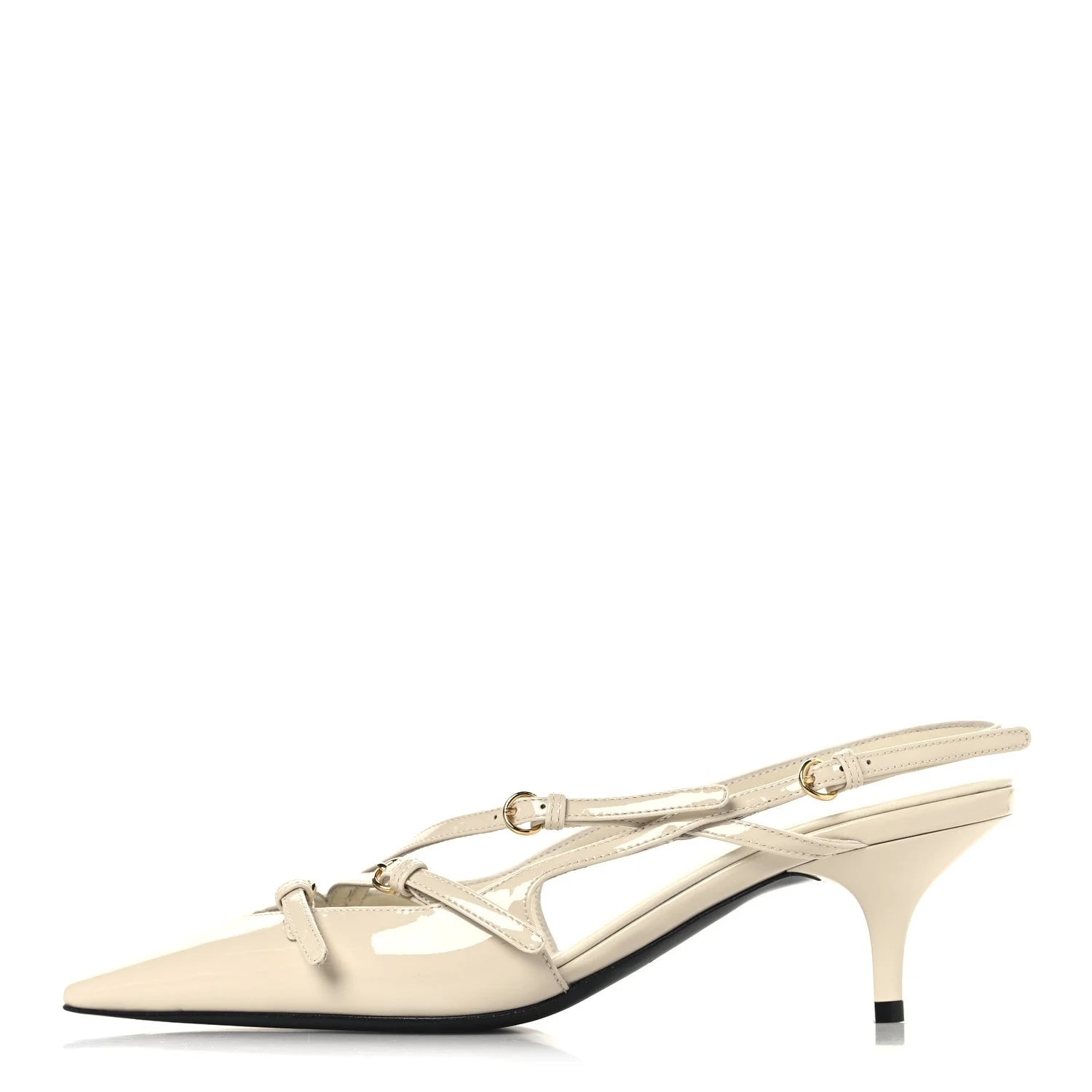 Miu Miu — Vernice Buckle 55mm Slingback 37 — Designer Shoe — resale