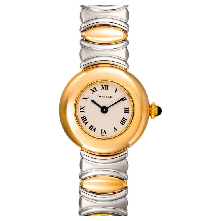 Cartier — Colisee W40001F2 2653 White Dial Ss/yg With 1992 Papers — Watch — resale