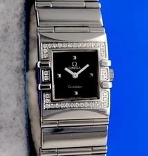 Omega — Omega Constellation Quadra - Black Diamond Dial & Bezel - 1528.46 — Watch — resale
