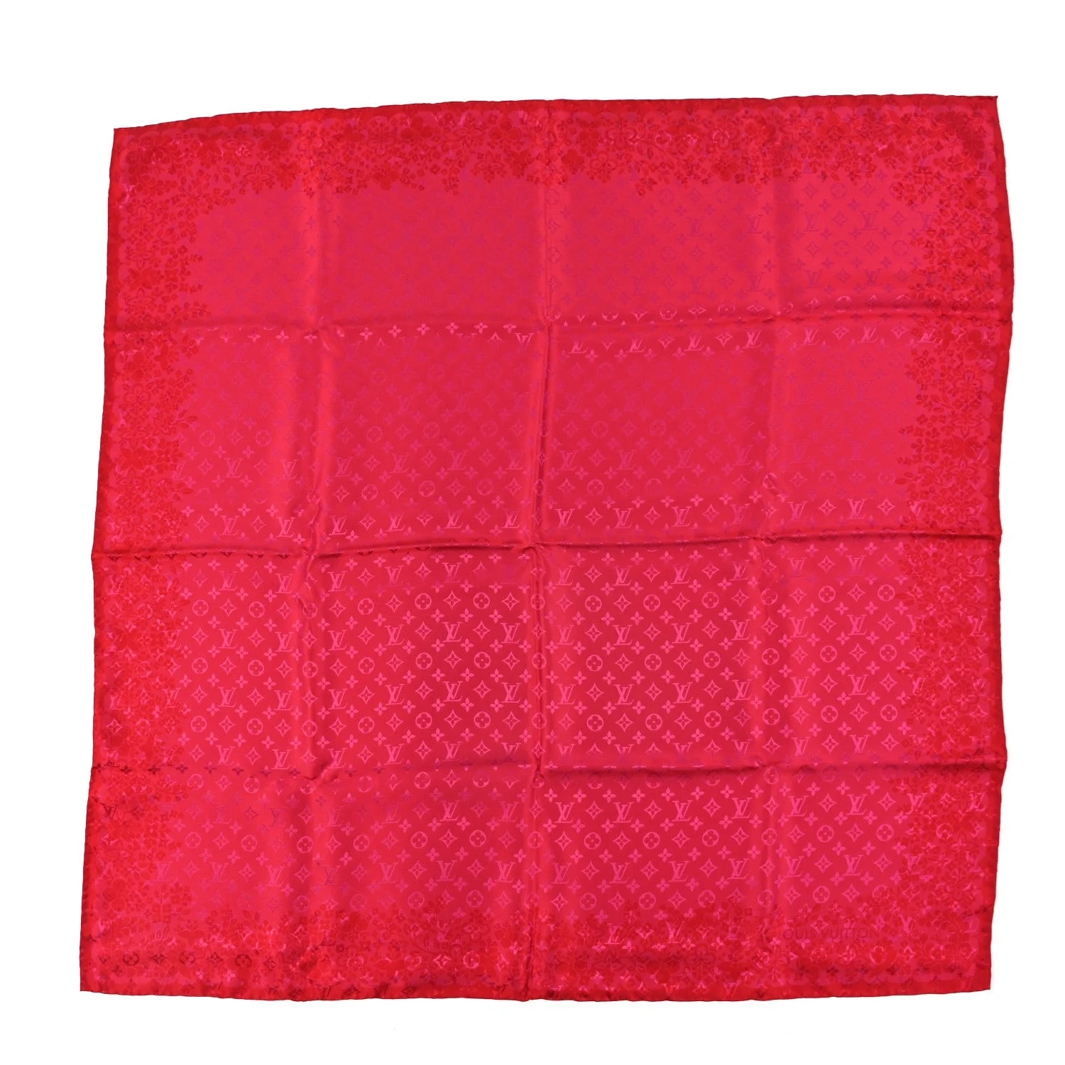 Louis Vuitton — Floral Square Scarf — Accessory — resale