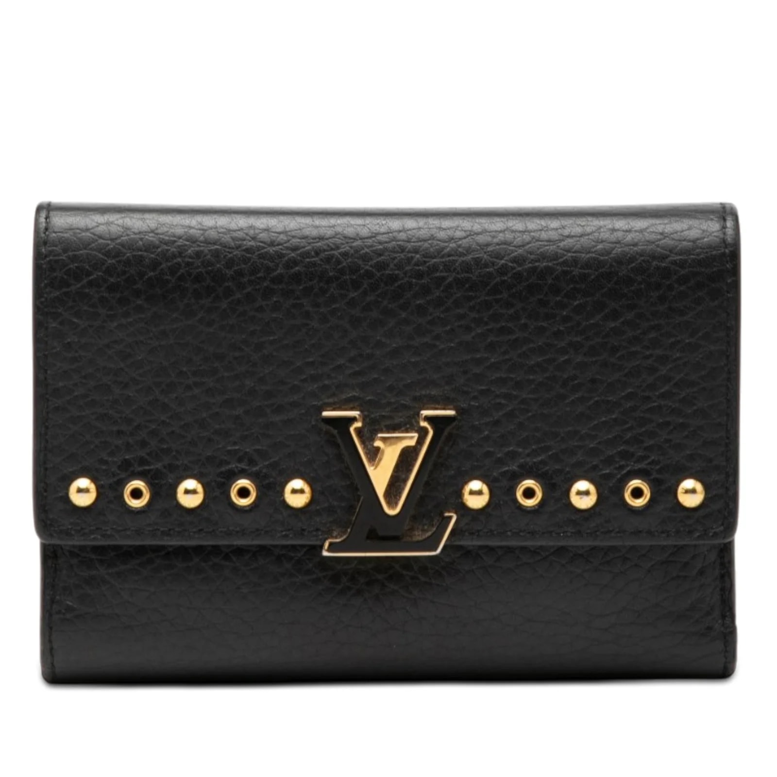 Louis Vuitton — Studded Taurillon Capucines Compact Wallet — Handbag — resale