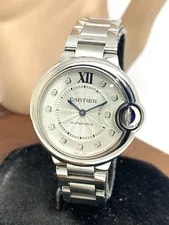 Cartier — Cartier Ballon Bleu 3489 Swiss Automatic Diamond Dial Steel 33mm — Watch — resale