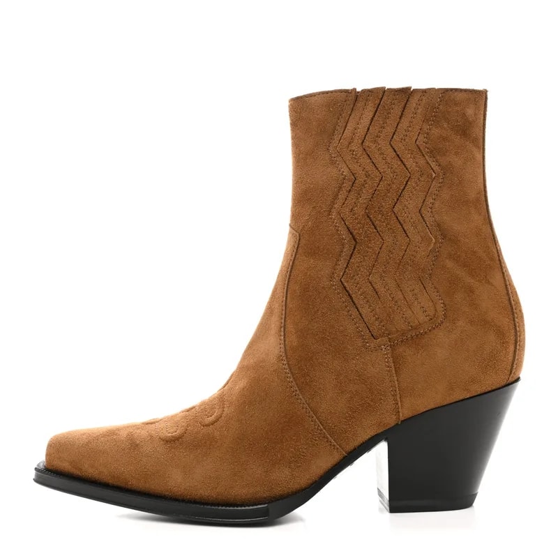 Hermès — Vegas Ankle 37.5 Brun Fume — Designer Shoe — resale