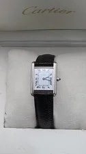 Must de Cartier — Must de Cartier Tank Sterling Silver Lady's in Cartier Box. — Watch — resale