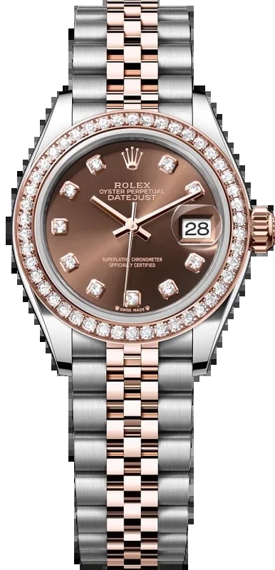 Worldofluxuryus — Rolex Datejust 28 Stainless Steel & 18k Everose Gold — Watch — resale