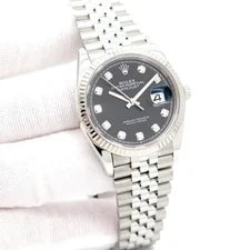 Rolex — Rolex 126234 Datejust With Black Diamond Dial on Jubilee — Watch — resale