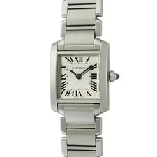 Cartier — Cartier Tank Francaise SM W51008Q3 Quartz 25mm Box Papers Silver — Watch — resale
