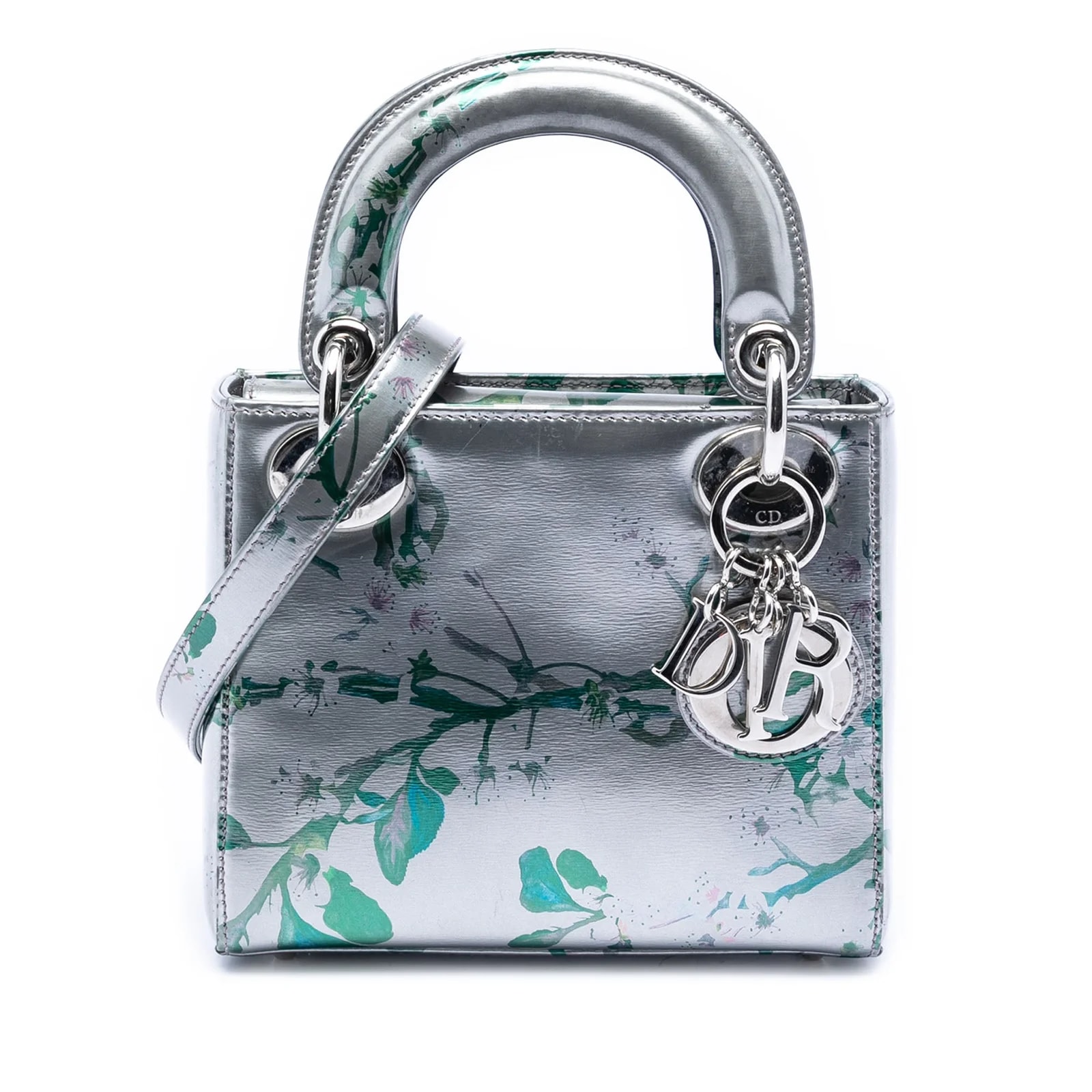 Dior — Mini Metallic Floral Printed Lady Dior — Handbag — resale
