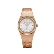 Audemars Piguet — Audemars Piguet Royal Oak 77451OR.ZZ.1361OR.03 '' Rose Gold Silver Dial — Watch — resale