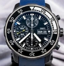 IWC — IWC Aquatimer Edition Galapagos Islands Papers 44mm Black Dial Dive IW376705 — Watch — resale