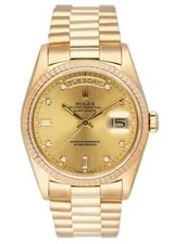 Rolex — Rolex Day Date 18238 Diamond Dial Box Papers — Watch — resale