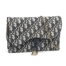Dior — Dior Saddle Chain Wallet Technical Fabric Chain Hardwa — Handbag — resale