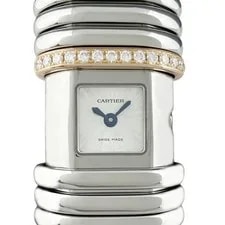 Cartier — Cartier Declaration Diamond WT000830 WG PG SS Quartz Silver Fr — Watch — resale