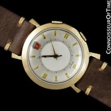 Jaeger-LeCoultre — 1955 Jaeger-LeCoultre Memovox Wrist Alarm, 10K Gold Filled - Ford — Watch — resale