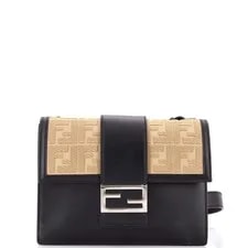 Fendi — Fendi Flat Baguette Crossbody With Medium — Handbag — resale