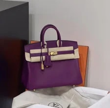 Hermès — Auth Hermès Birkin 25 Top Handle Complete Set With Invoices — Handbag — resale