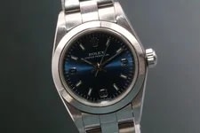Rolex — Rolex Oyster Perpetual 76080 Blue Dial 24mm Automatic — Watch — resale