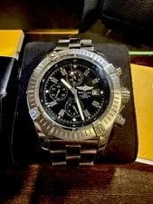 Breitling — Breitling Super Avenger II Automatic, Black Dial,Steel Bracelet, Box/Papers — Watch — resale