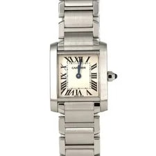 Cartier — Authentic Cartier Tank Française SM W51008Q3 Stainless Steel Quartz #230-00... — Watch — resale