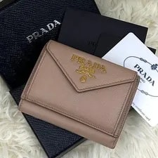 Prada — Prada Mini Wallet RFID-Built-in Tri-Fold — Handbag — resale