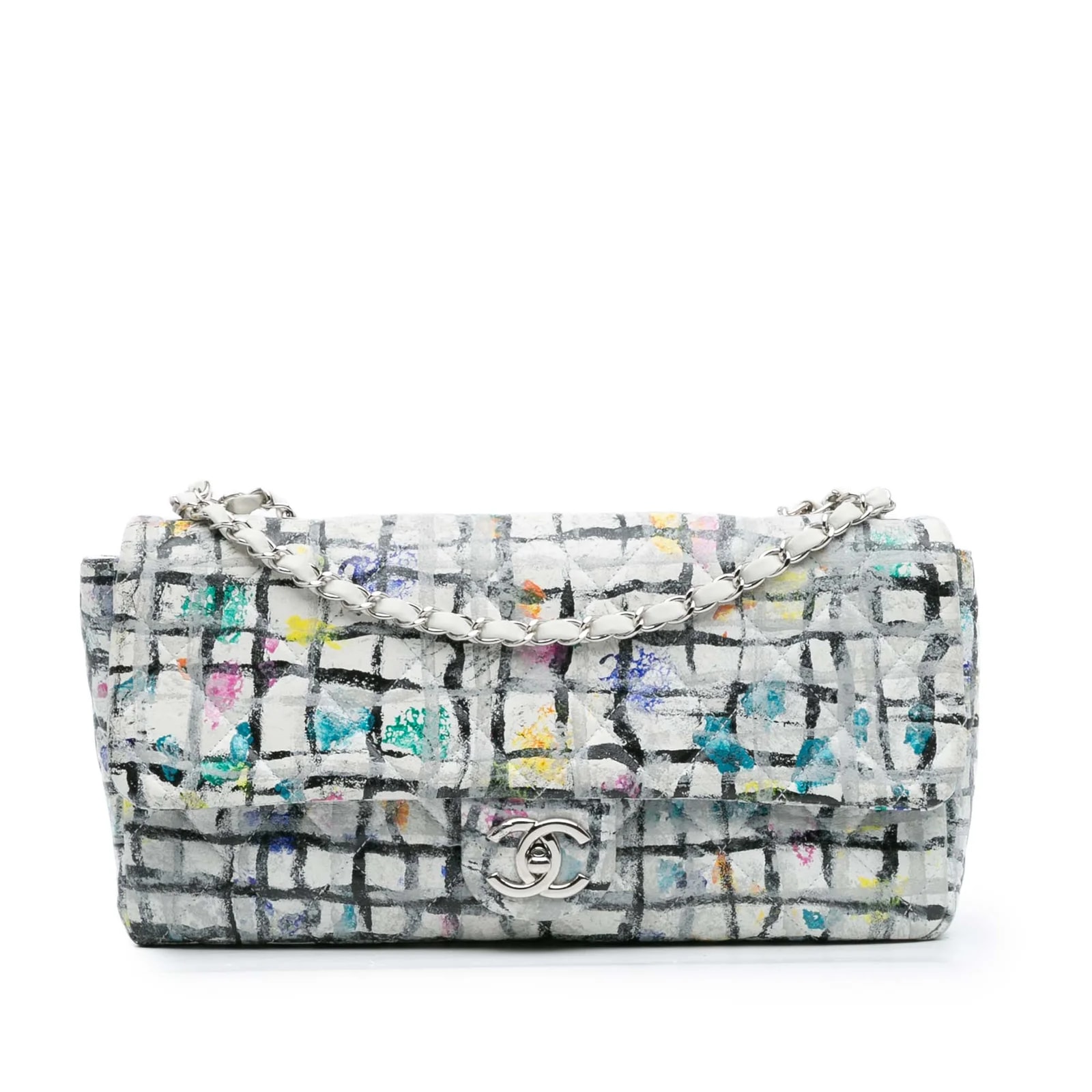 Chanel — Medium Hand Painted Graffiti Flap — Handbag — resale