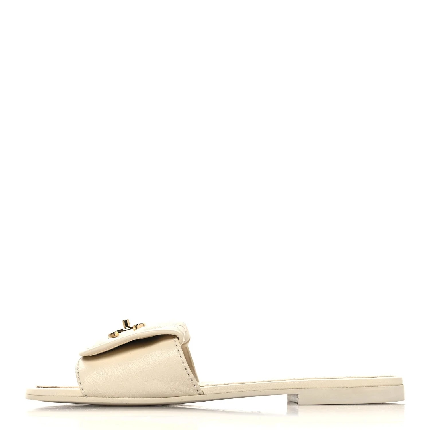 Chanel — CC Turnlock Mules 39 Light — Designer Shoe — resale