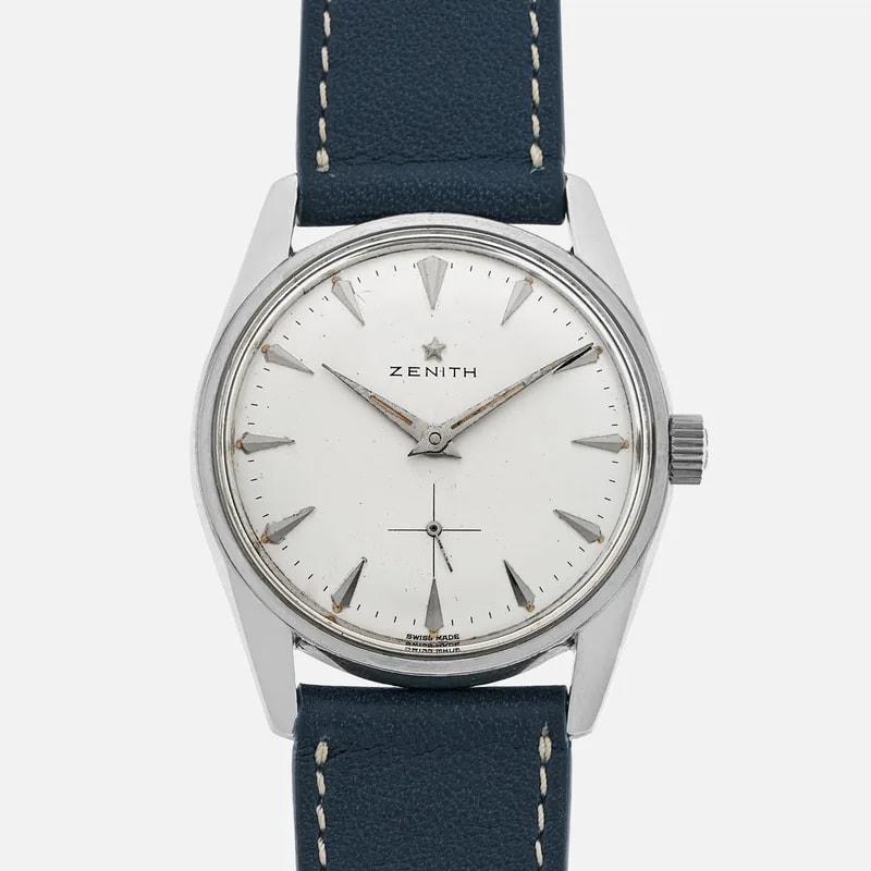 1950s Zenith Time-Only in Stainless Steel