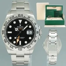 Rolex — Rolex 216570 Explorer II 42mm Black Dial Steel Oyster Box — Watch — resale