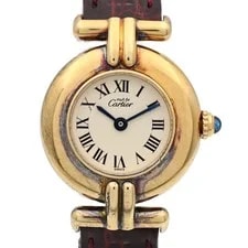 Cartier — Cartier Must Colisee SM Quartz W1000653 Gold Plated Beige — Watch — resale