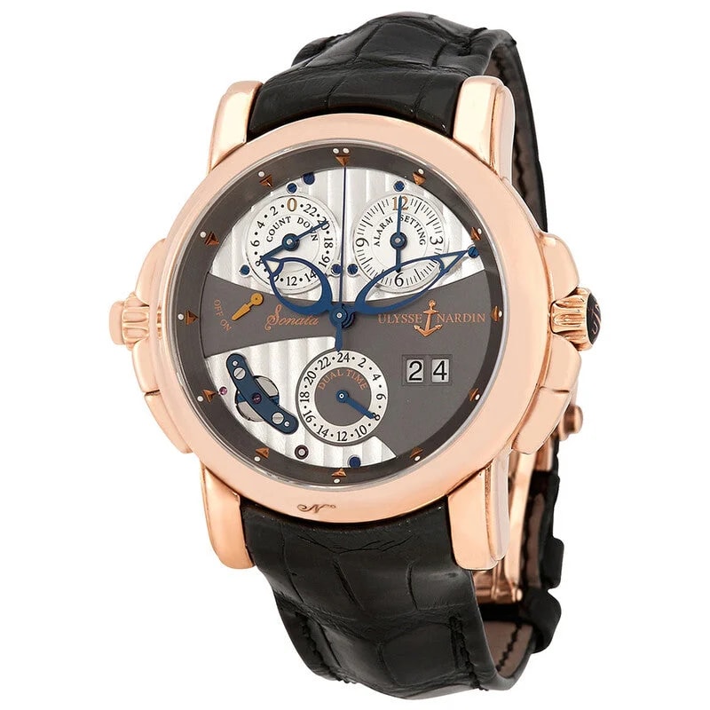 Worldofluxuryus — Ulysse Nardin Sonata Cathedral Dual Time 18k Rose Gold — Watch — resale