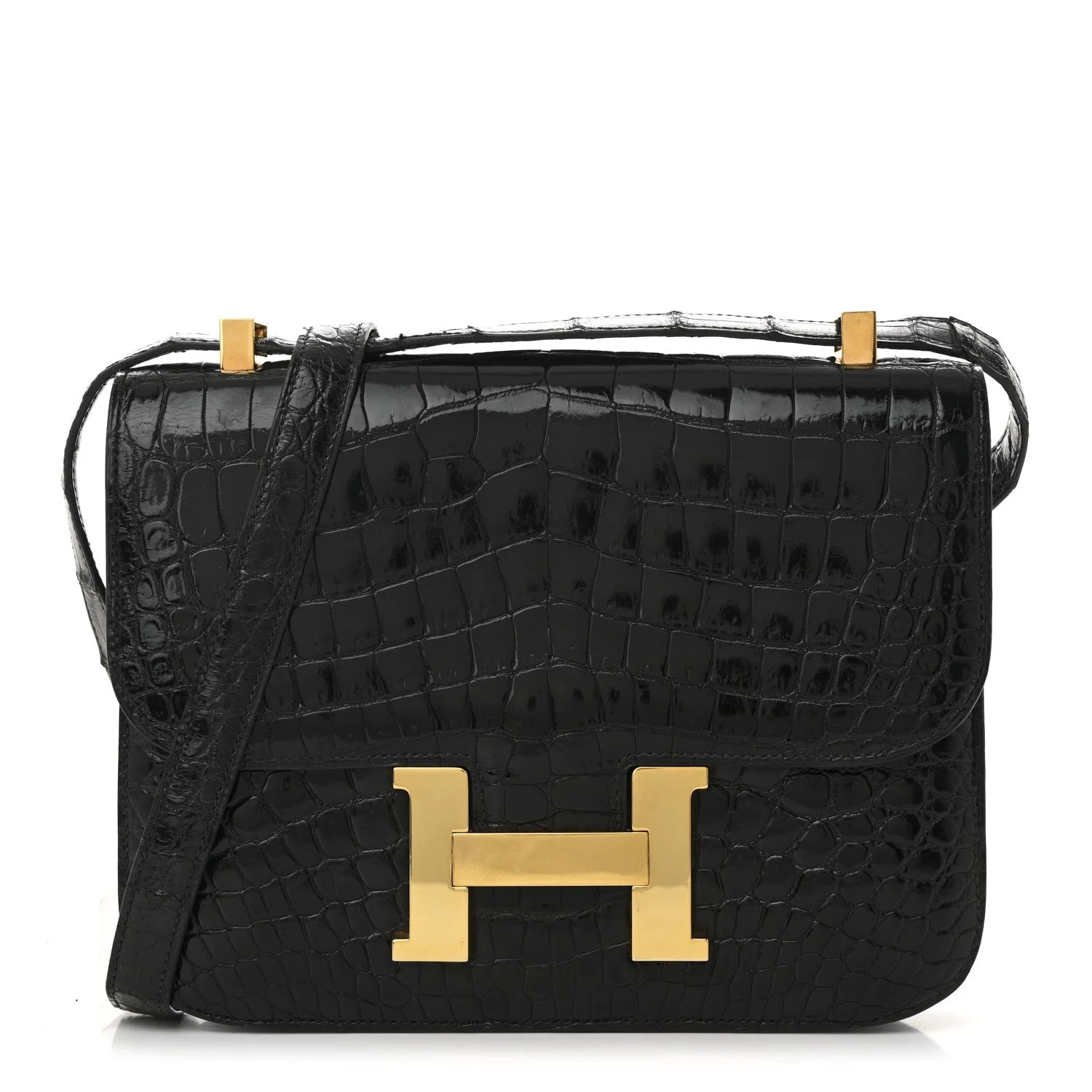 Hermès — Shiny Caiman Constance 23 — Handbag — resale