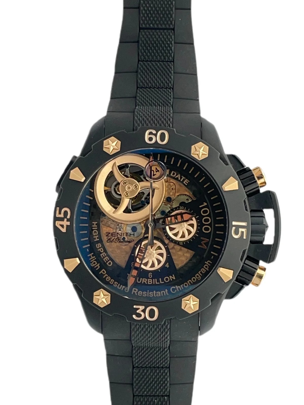 Worldofluxuryus — Zenith Defy Xtreme Tourbillon Titanium and Rose Gold `s — Watch — resale