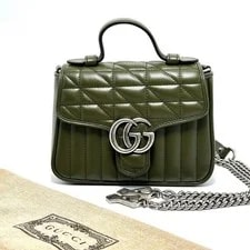 Gucci — Gucci GG Marmont Series Marmont Logo Chain Vertical - Excellent #76H0IY — Handbag — resale