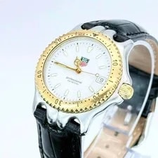 Tag Heuer — Tag Heuer Professional WG1222 Combi White Quartz Japan Auth 053797 — Watch — resale