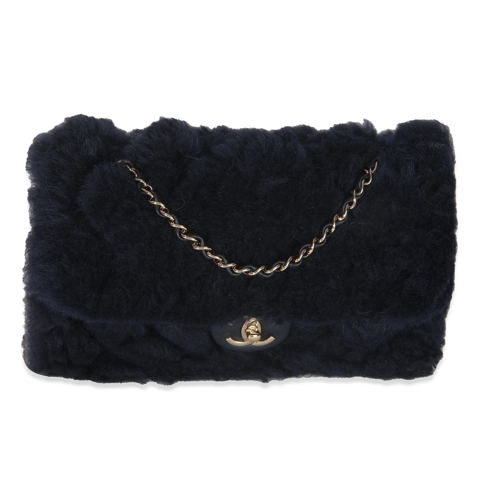 Chanel — Chanel Medium Flap Fabric; — Handbag — resale