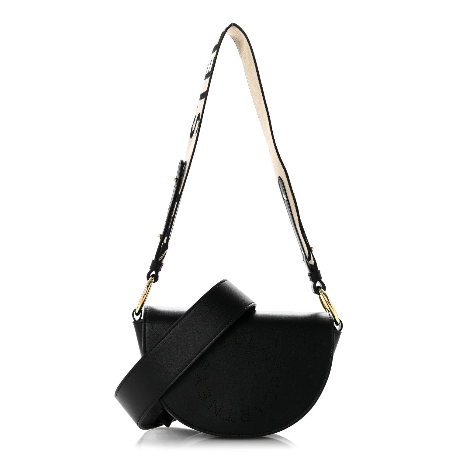Stella McCartney — Eco Soft Perforated Logo Mini Marlee — Handbag — resale