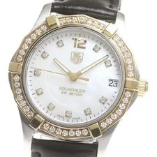 Tag Heuer — TAG Heuer WAF1350 Aquaracer Diamond Bezel 10P Quartz 835644 From Japan — Watch — resale