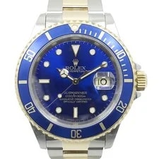 Rolex — Rolex Submariner 16613 40mm Yellow Gold, Stainless Steel Blue #UW1470 — Watch — resale