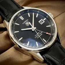 Tag Heuer — TAG Heuer Carrera Twin Time Automatic WAR2010-0 Black Dial 41mm — Watch — resale