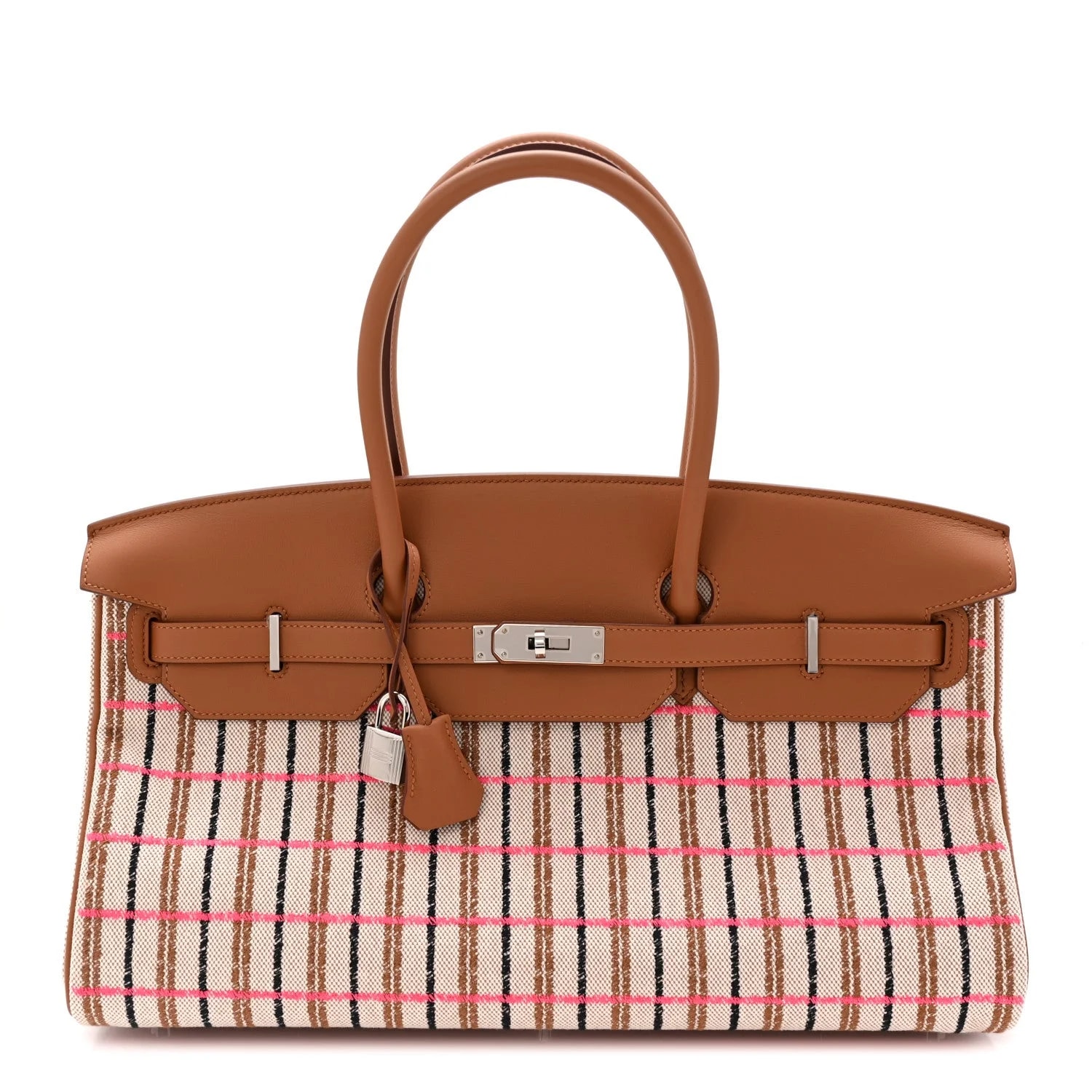 Hermès — Broderie Birkin Light 39 Fauve Pop — Handbag — resale