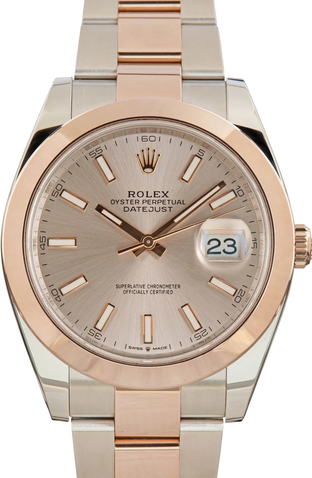 Rolex — Steel & 18k Everose Gold Rolex Datejust 41 Ref 126301 Sundust Dial — Watch — resale