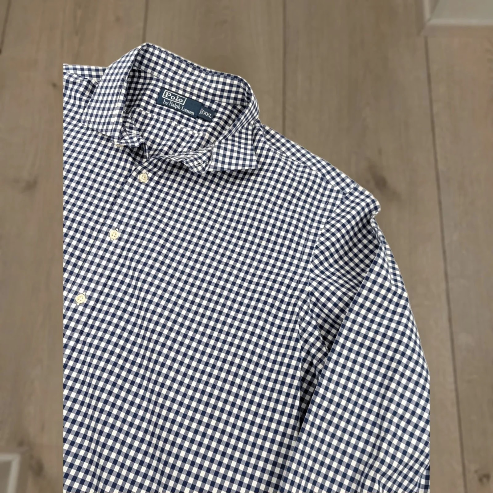 Polo Ralph Lauren Shirt Blues Plaid Button-Down 2XL Check Gingham — streetwear — resale