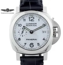 Panerai — Panerai Luminor 1950 PAM00523 Stainless Steel 42mm White Dial Box & Papers — Watch — resale