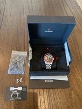 Tudor — Box & Card Red Bezel Tudor Black Bay 7941A1A0RU — Watch — resale