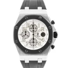 Audemars Piguet — Audemars Piguet Royal Oak Offshore Chronograph White 42mm Rubber 25940SK BOX — Watch — resale